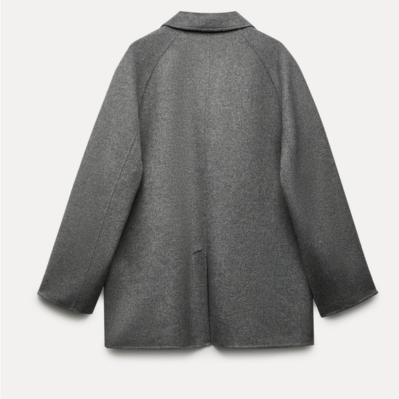 Zara Double Faced Wool Blend Blazer - Picture 14 of 16